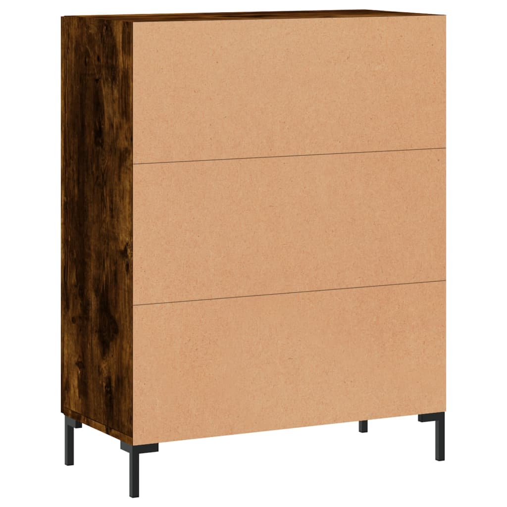 Dulap, Stejar Fumuriu, 69,5X34X90 Cm, Lemn Compozit