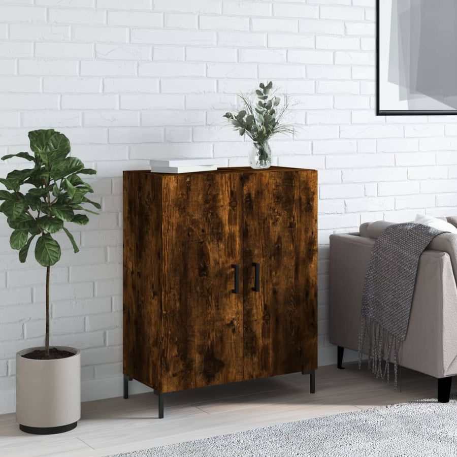 Dulap, Stejar Fumuriu, 69,5X34X90 Cm, Lemn Compozit