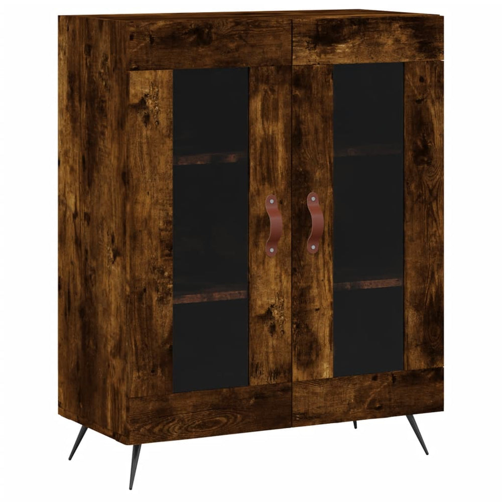Dulap, Stejar Fumuriu, 69,5X34X90 Cm, Lemn Compozit