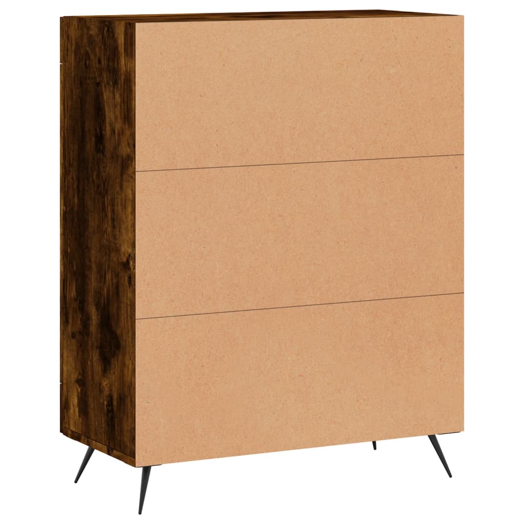 Dulap, Stejar Fumuriu, 69,5X34X90 Cm, Lemn Compozit