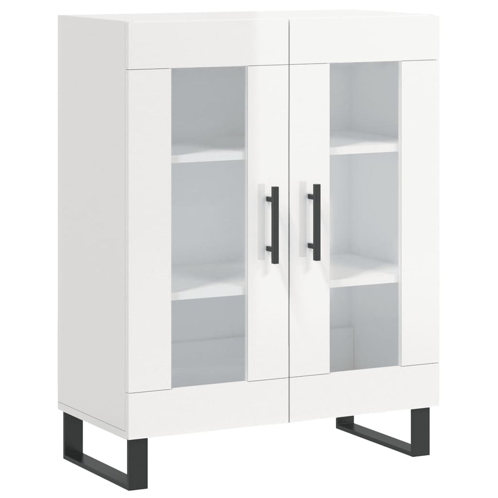 Dulap, Alb Extralucios, 69,5X34X90 Cm, Lemn Compozit
