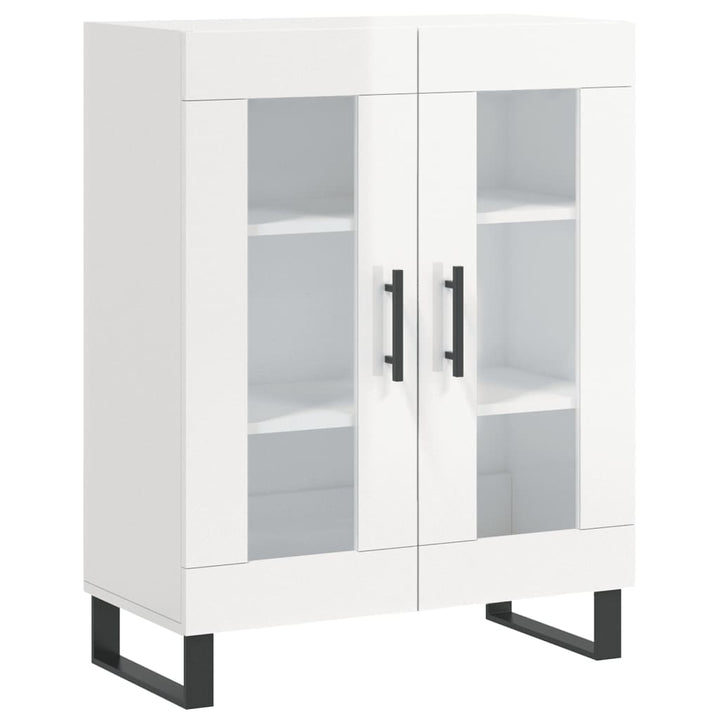 Dulap, Alb Extralucios, 69,5X34X90 Cm, Lemn Compozit