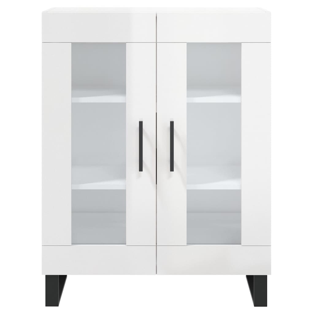 Dulap, Alb Extralucios, 69,5X34X90 Cm, Lemn Compozit