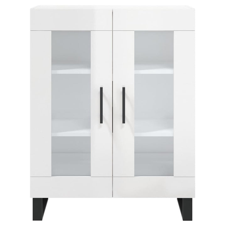 Dulap, Alb Extralucios, 69,5X34X90 Cm, Lemn Compozit