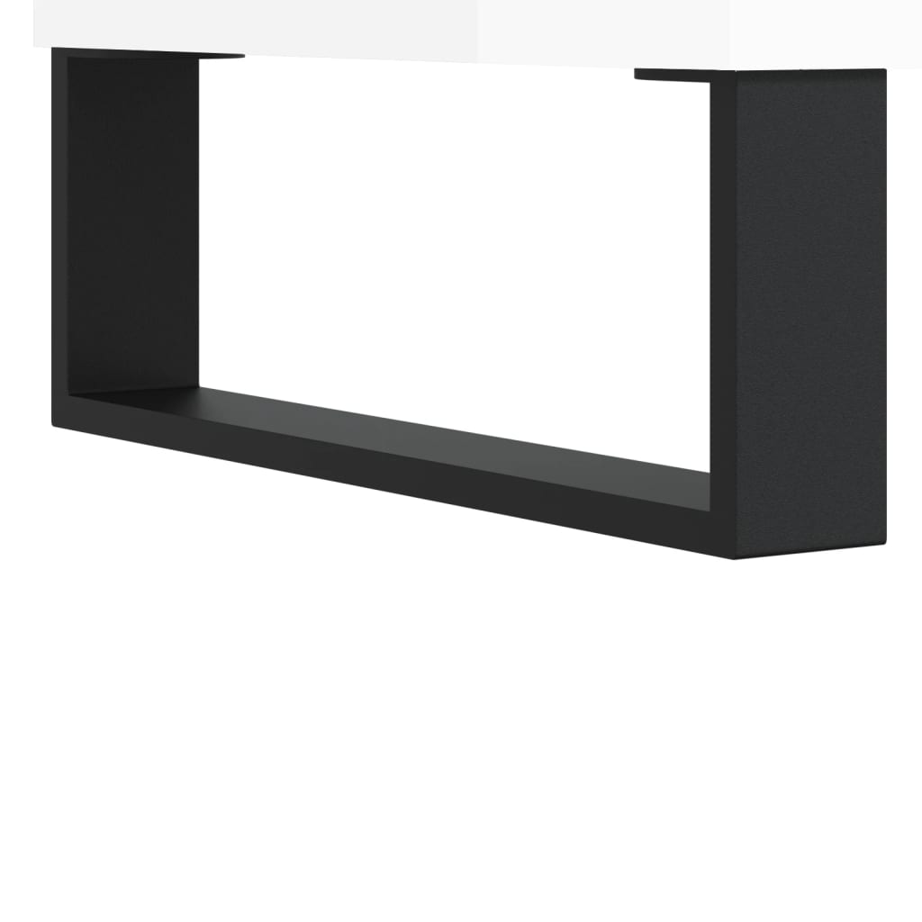 Dulap, Alb Extralucios, 69,5X34X90 Cm, Lemn Compozit