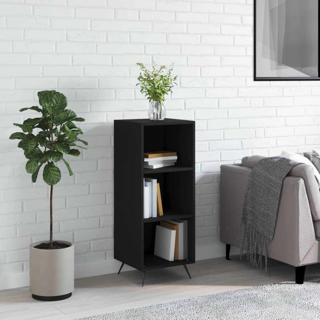 Dulap Cu Rafturi, Alb Extralucios, 34,5X32,5X90Cm Lemn Compozit