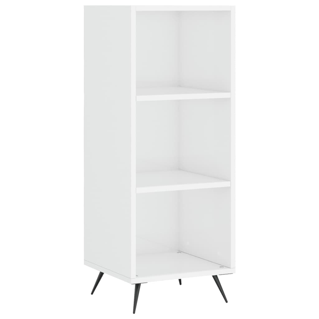 Dulap Cu Rafturi, Alb Extralucios, 34,5X32,5X90Cm Lemn Compozit