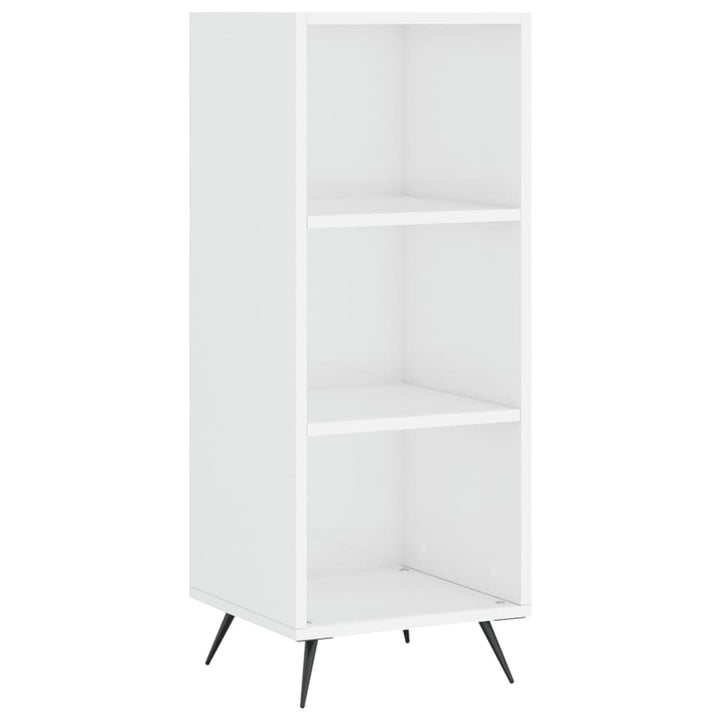 Dulap Cu Rafturi, Alb Extralucios, 34,5X32,5X90Cm Lemn Compozit