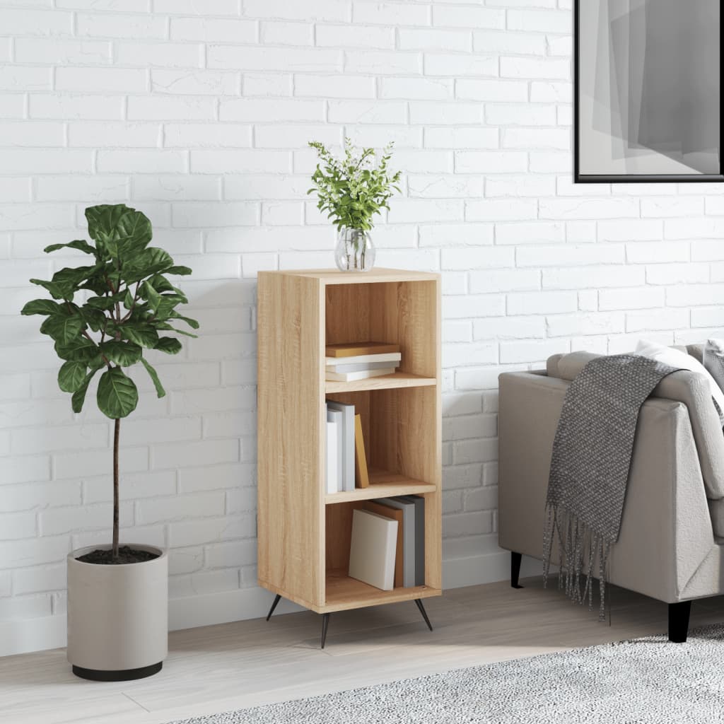 Dulap Cu Rafturi, Alb Extralucios, 34,5X32,5X90Cm Lemn Compozit
