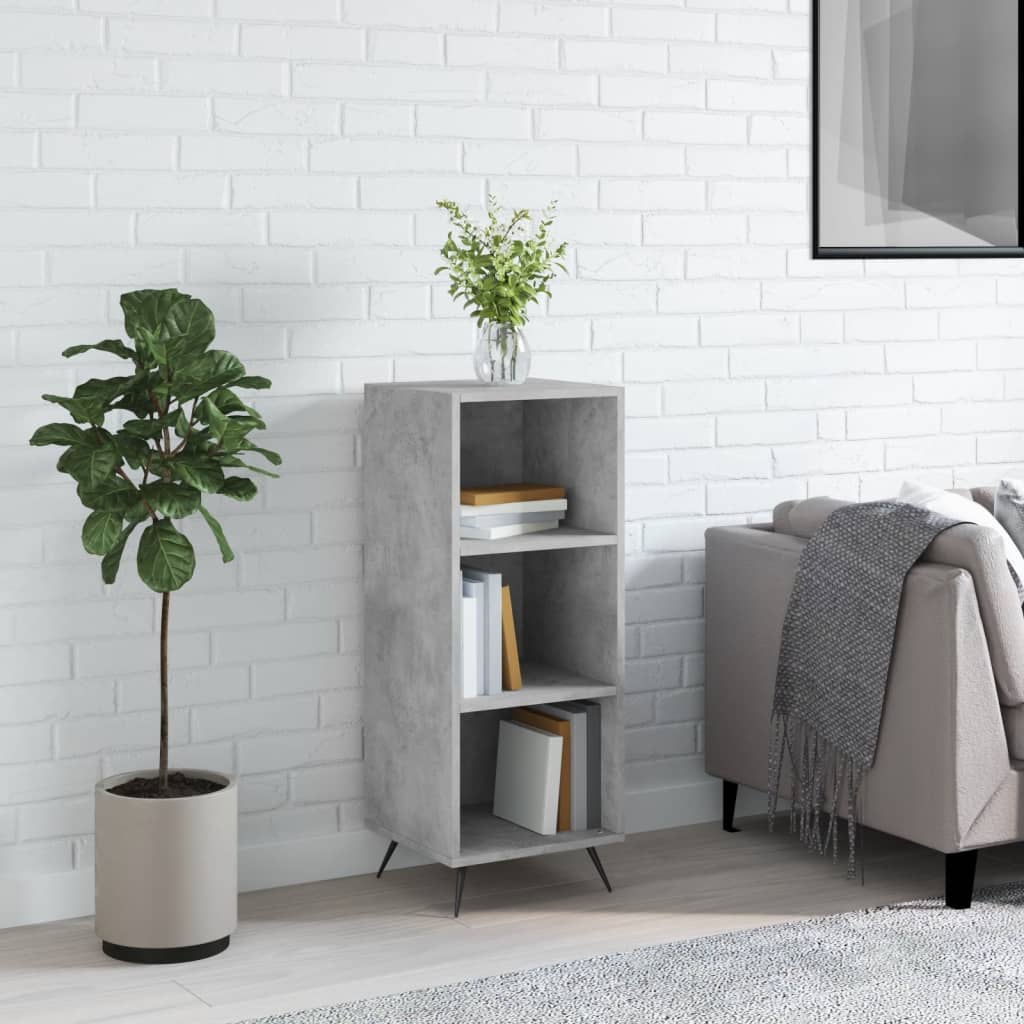 Dulap Cu Rafturi, Alb Extralucios, 34,5X32,5X90Cm Lemn Compozit