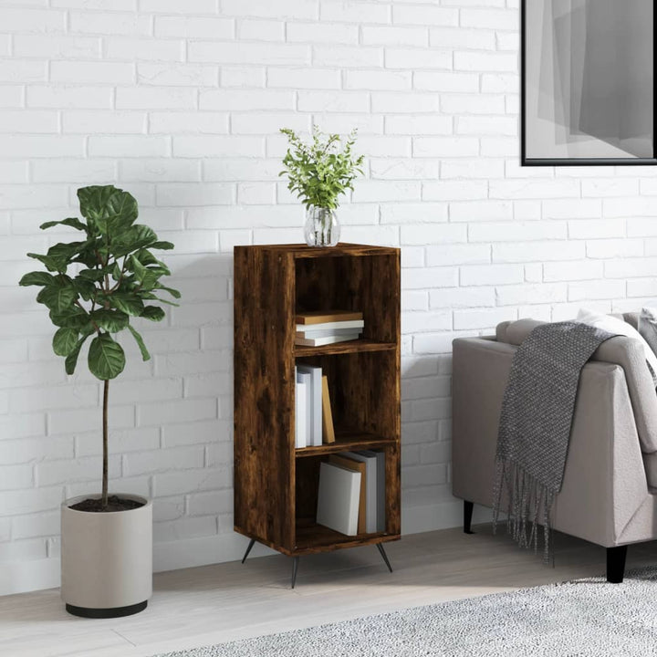 Dulap Cu Rafturi, Alb Extralucios, 34,5X32,5X90Cm Lemn Compozit