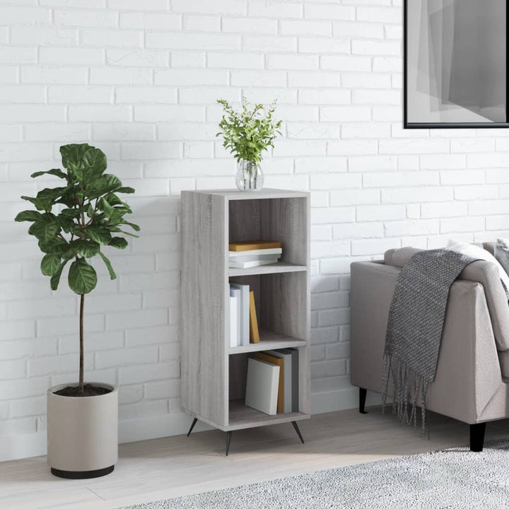 Dulap Cu Rafturi, Alb Extralucios, 34,5X32,5X90Cm Lemn Compozit