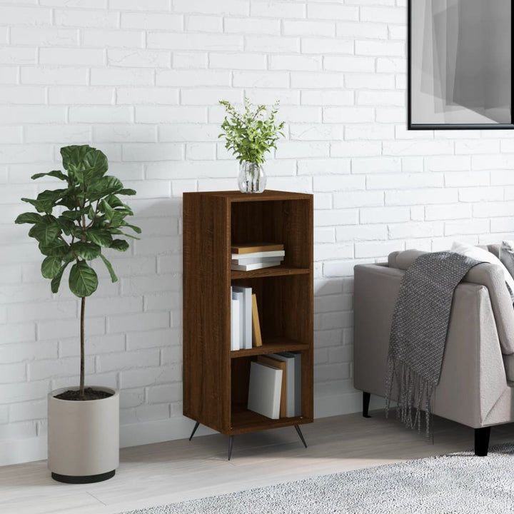 Dulap Cu Rafturi, Alb Extralucios, 34,5X32,5X90Cm Lemn Compozit