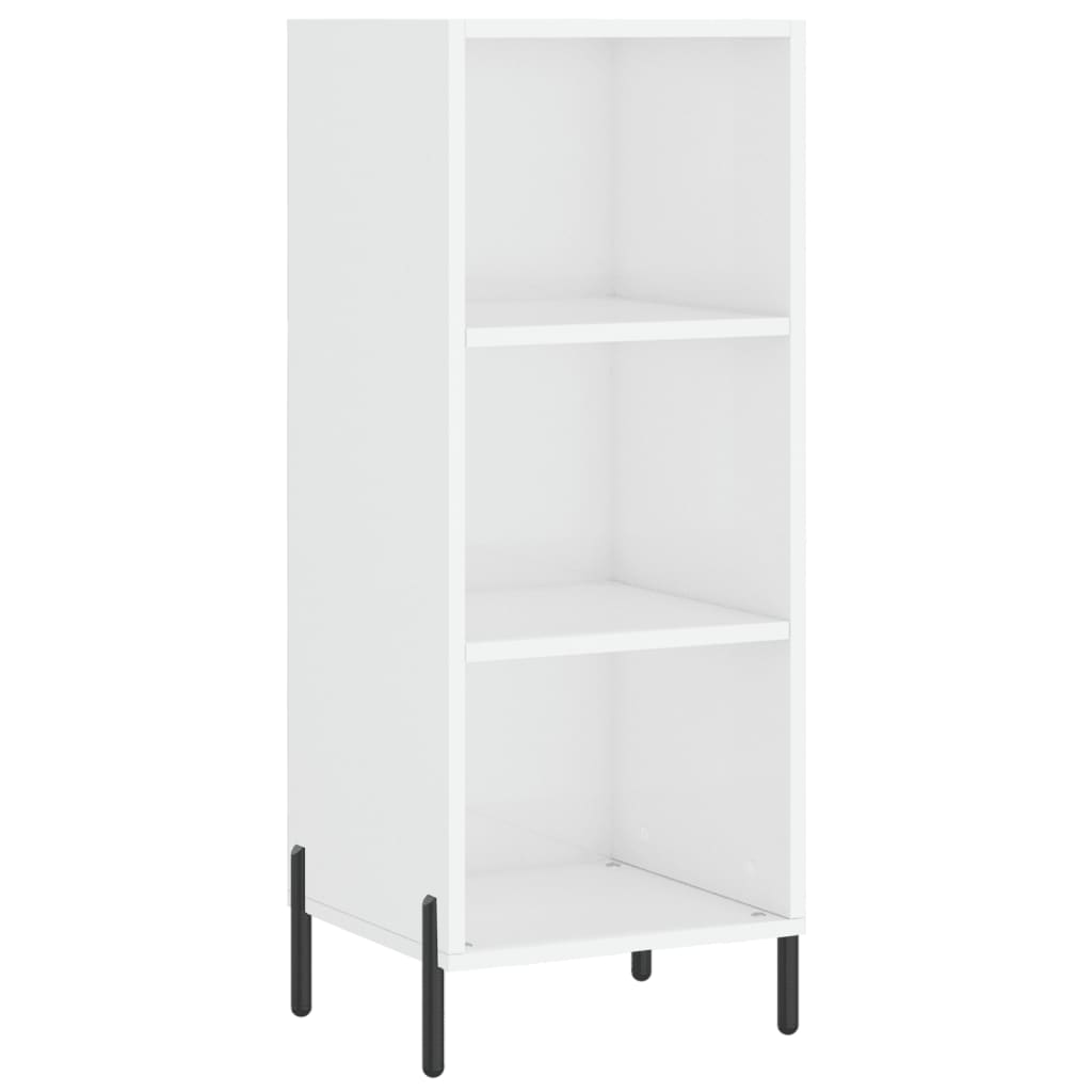 Servantă, Alb Extralucios, 34,5X32,5X90 Cm, Lemn Compozit