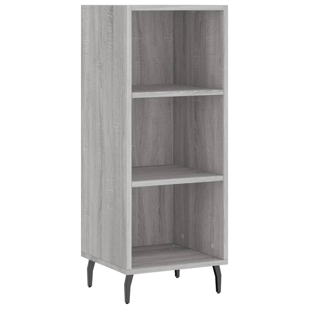 Servantă, Gri Sonoma, 34,5X32,5X90 Cm, Lemn Compozit