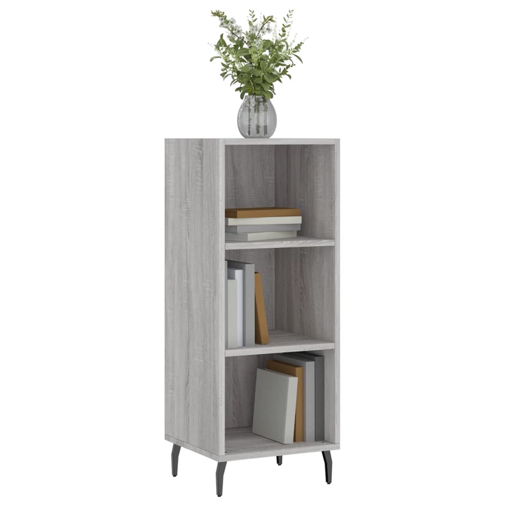 Servantă, Gri Sonoma, 34,5X32,5X90 Cm, Lemn Compozit