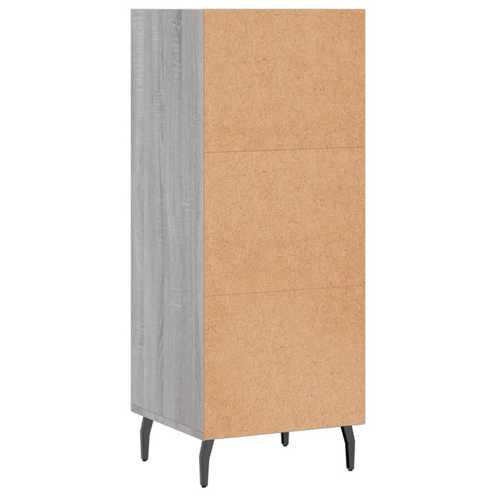 Servantă, Gri Sonoma, 34,5X32,5X90 Cm, Lemn Compozit