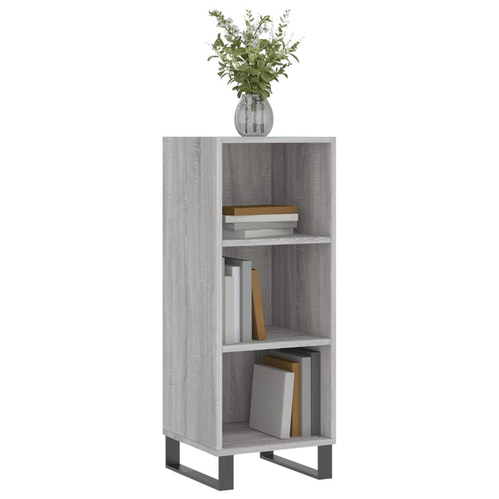 Servantă, Gri Sonoma, 34,5X32,5X90 Cm, Lemn Compozit