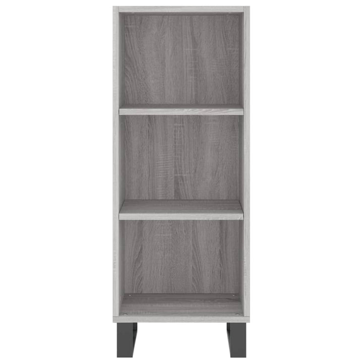 Servantă, Gri Sonoma, 34,5X32,5X90 Cm, Lemn Compozit