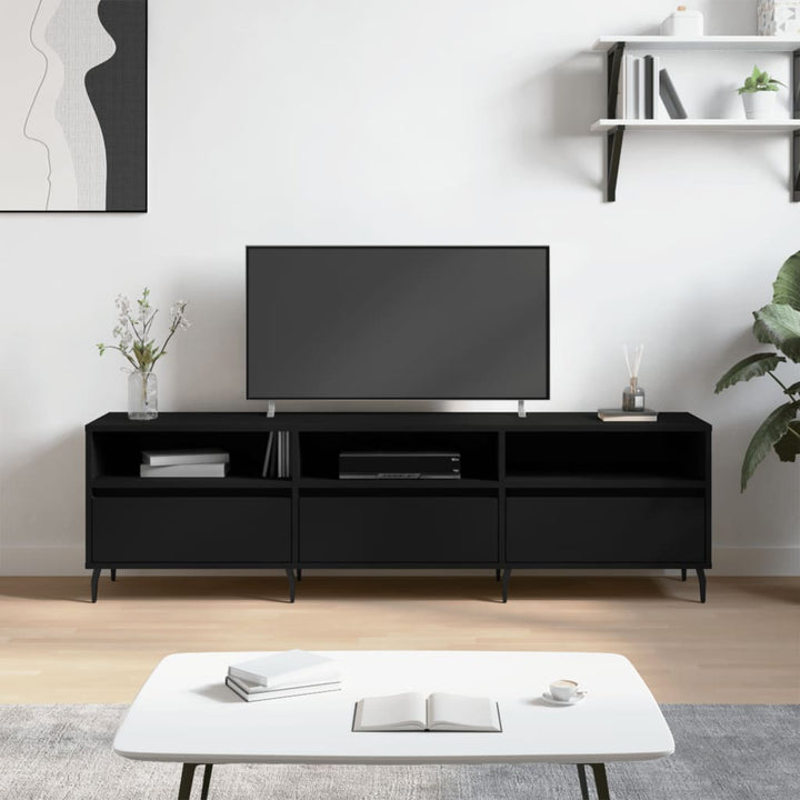 Comodă Tv, Gri Sonoma, 150X30X44,5 Cm, Lemn Prelucrat