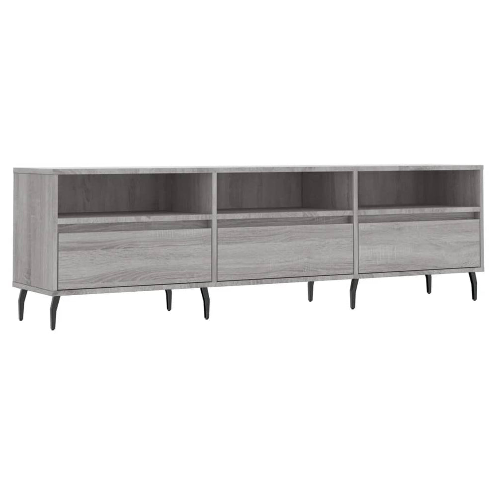Comodă Tv, Gri Sonoma, 150X30X44,5 Cm, Lemn Prelucrat