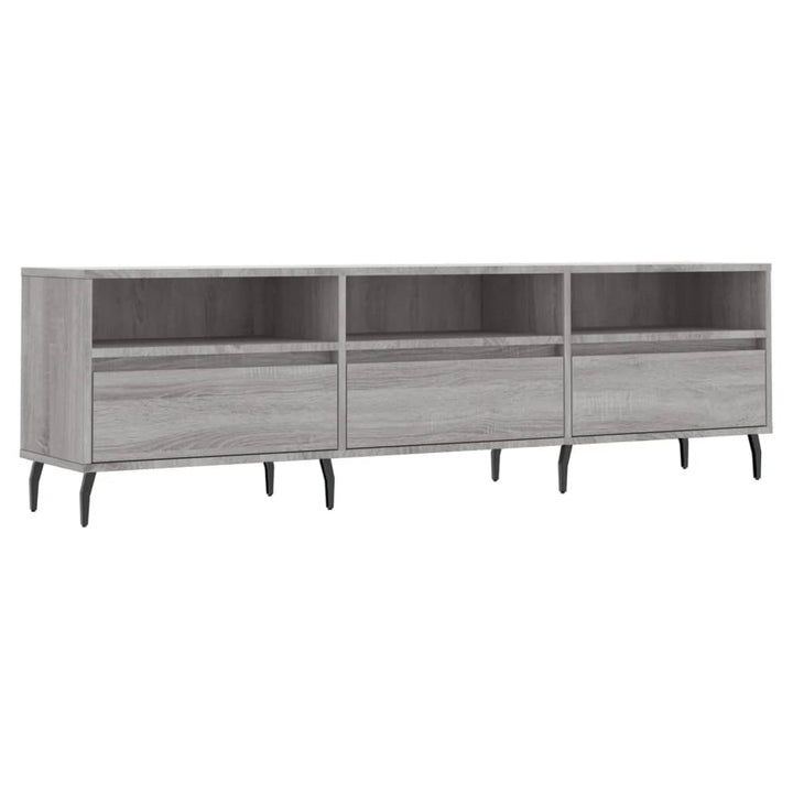 Comodă Tv, Gri Sonoma, 150X30X44,5 Cm, Lemn Prelucrat