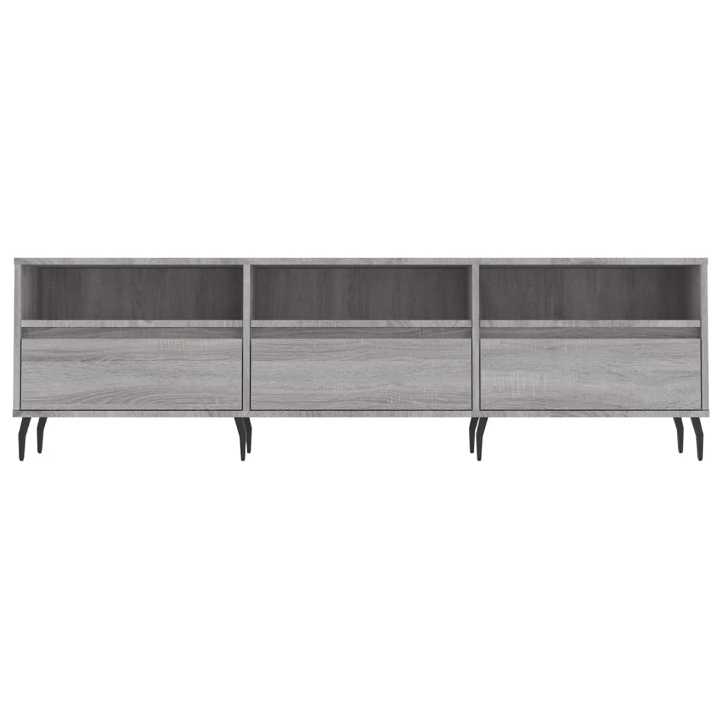 Comodă Tv, Gri Sonoma, 150X30X44,5 Cm, Lemn Prelucrat