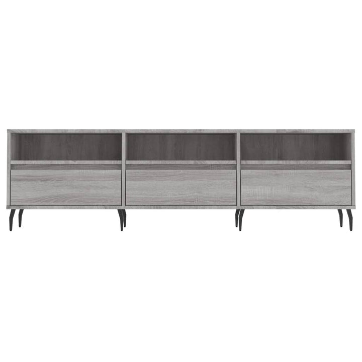 Comodă Tv, Gri Sonoma, 150X30X44,5 Cm, Lemn Prelucrat