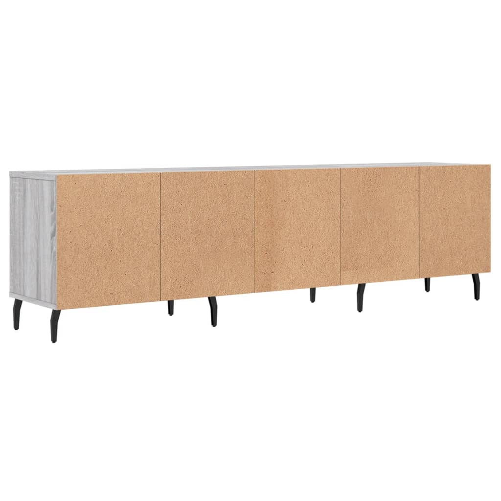 Comodă Tv, Gri Sonoma, 150X30X44,5 Cm, Lemn Prelucrat