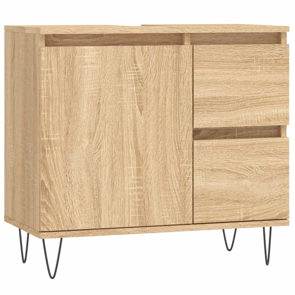 Dulap De Baie, Stejar Sonoma, 65X33X60 Cm, Lemn Prelucrat