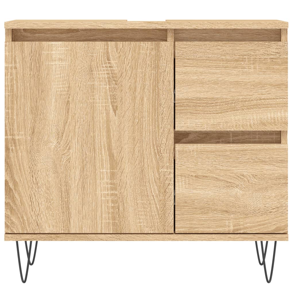 Dulap De Baie, Stejar Sonoma, 65X33X60 Cm, Lemn Prelucrat
