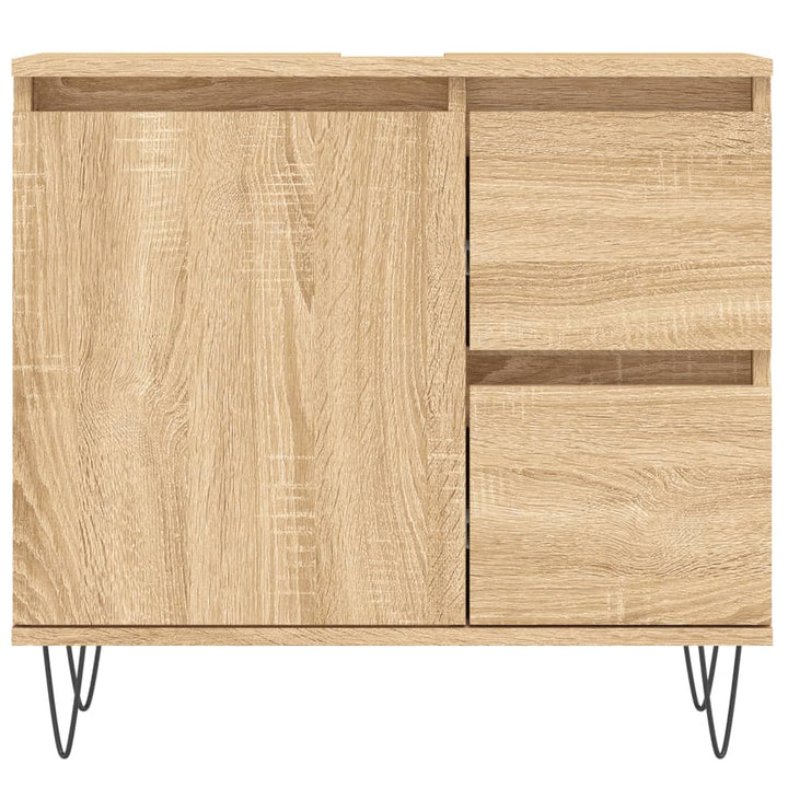 Dulap De Baie, Stejar Sonoma, 65X33X60 Cm, Lemn Prelucrat