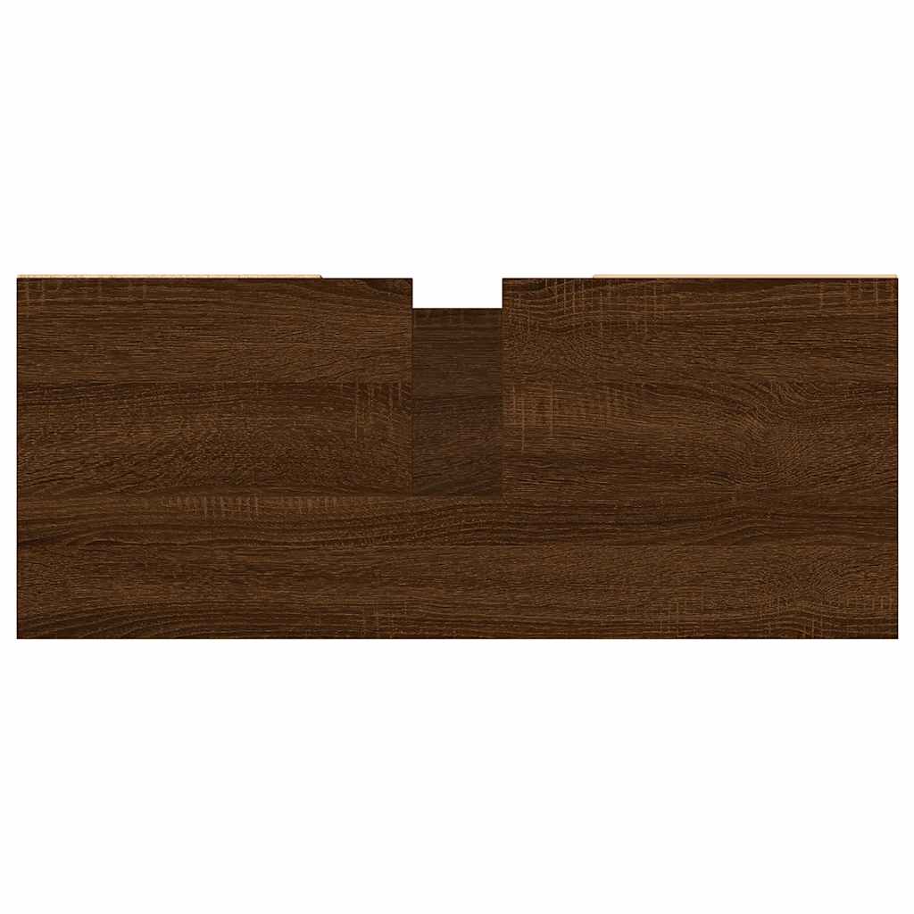 Dulap Pentru Baie, Stejar Maro, 80X33X60 Cm, Lemn Compozit