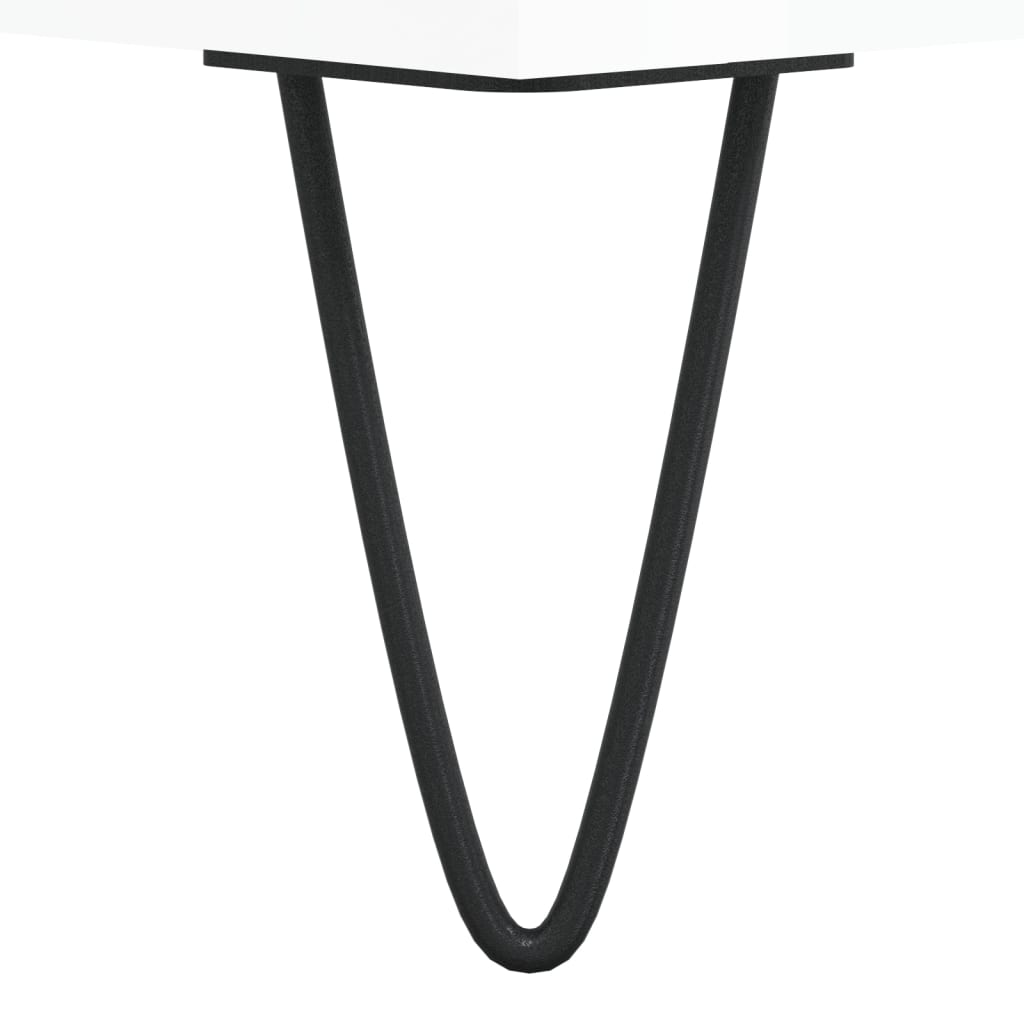 Dulapuri Pentru Discuri Alb Lucios 121X38X48 Cm, Lemn Prelucrat