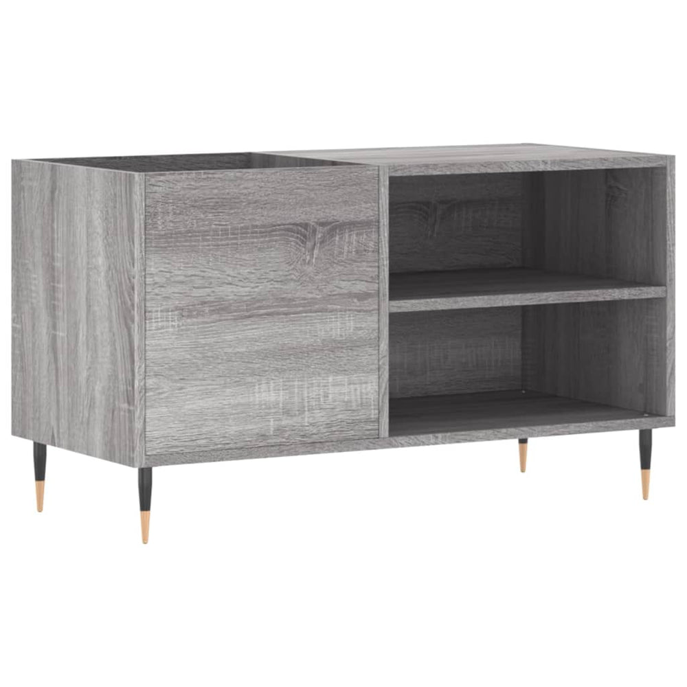 Dulap Pentru Discuri Gri Sonoma 85X38X48 Cm Lemn Prelucrat