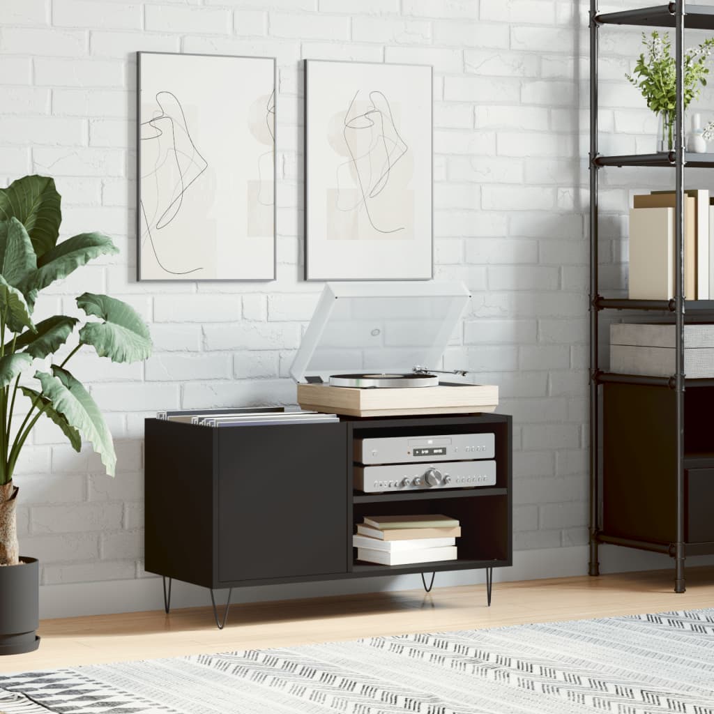 Dulapuri Pentru Discuri Alb Lucios 85X38X48 Cm Lemn Prelucrat