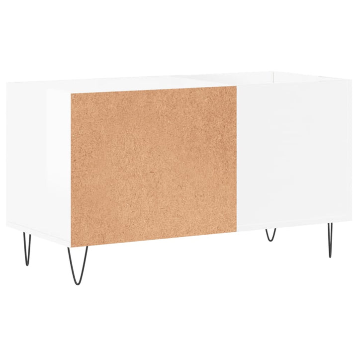 Dulapuri Pentru Discuri Alb Lucios 85X38X48 Cm Lemn Prelucrat