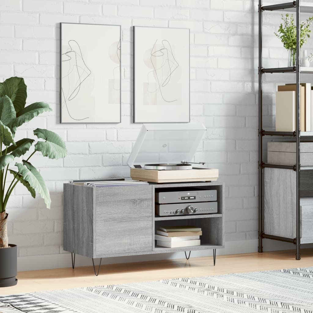 Dulapuri Pentru Discuri Alb Lucios 85X38X48 Cm Lemn Prelucrat