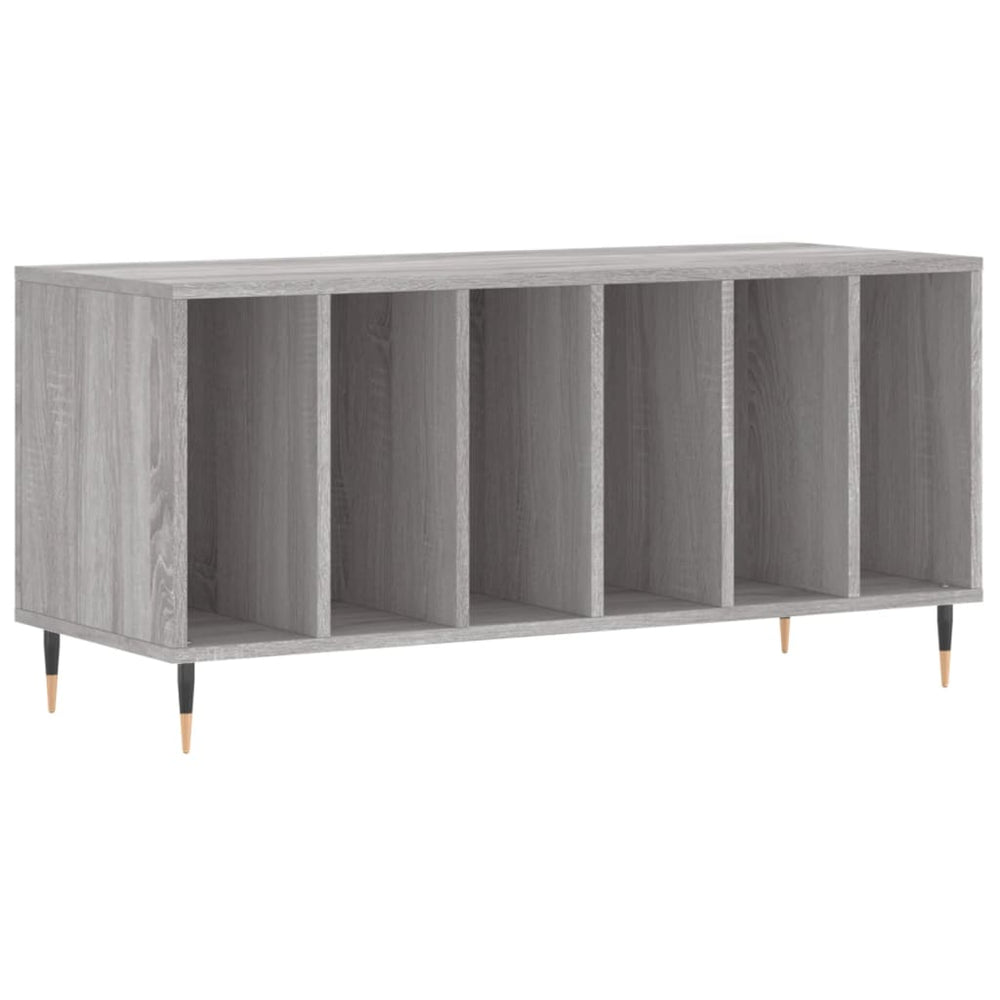 Dulap Pentru Discuri Gri Sonoma, 100X38X48 Cm, Lemn Prelucrat