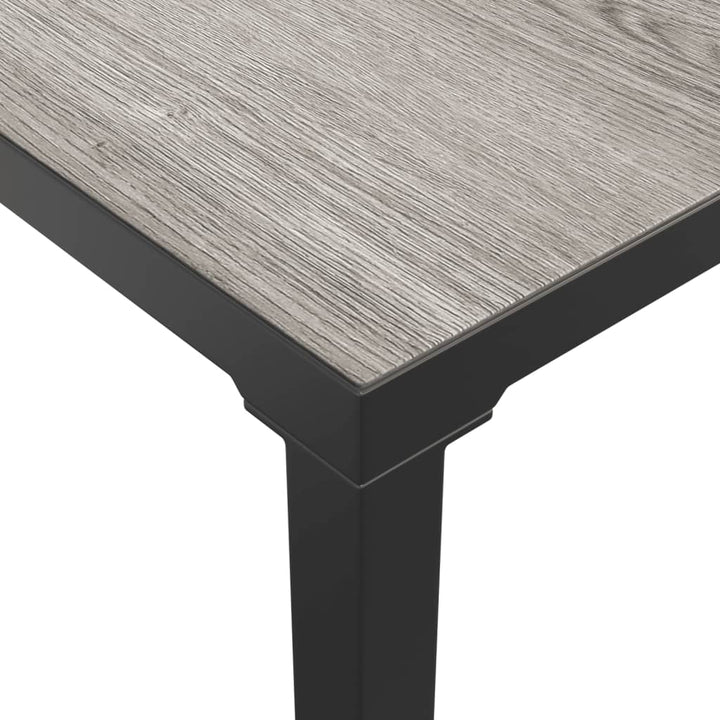 Set Mobilier De Grădină, 6 Piese, Negru Și Gri, Poliratan