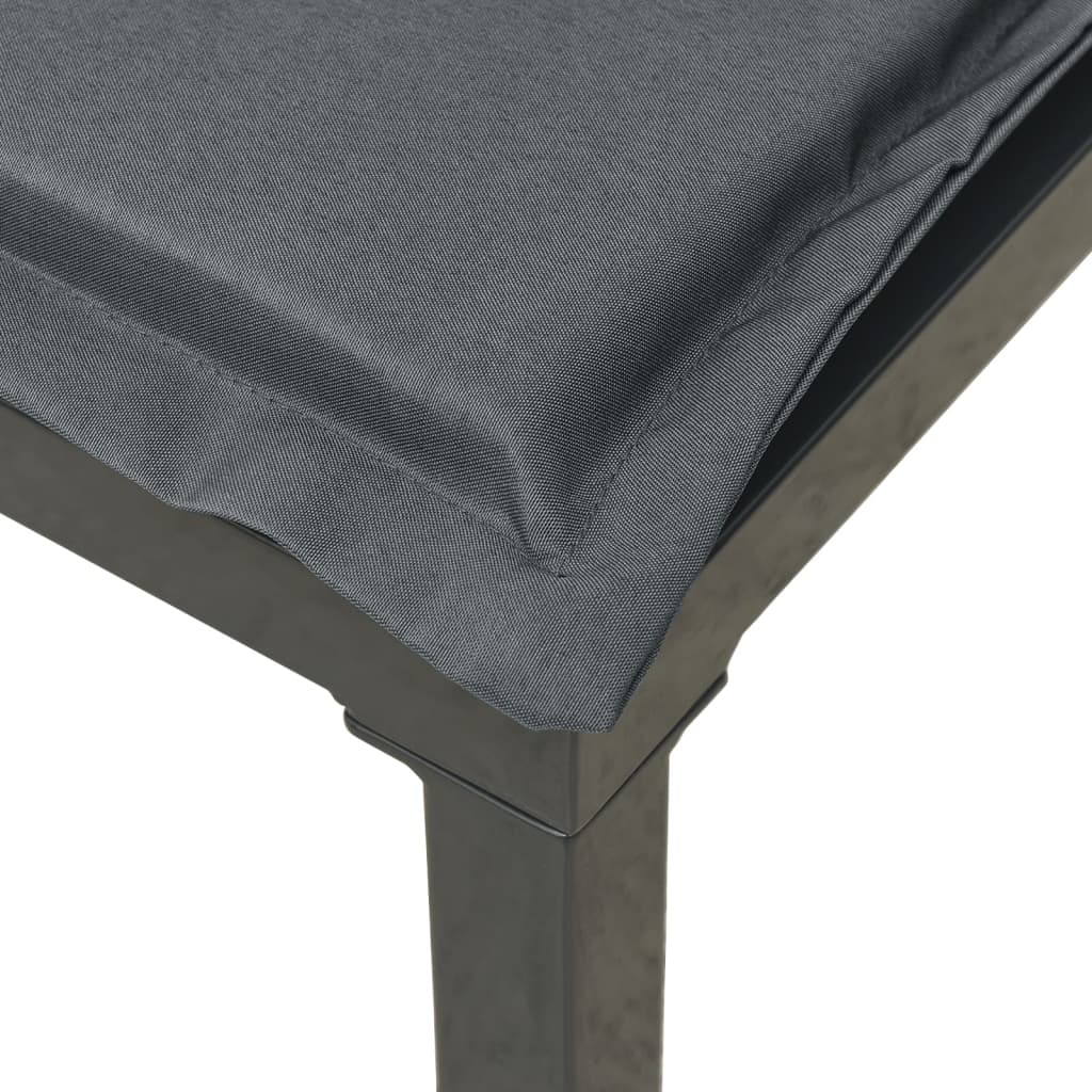 Set Mobilier De Grădină, 6 Piese, Negru Și Gri, Poliratan