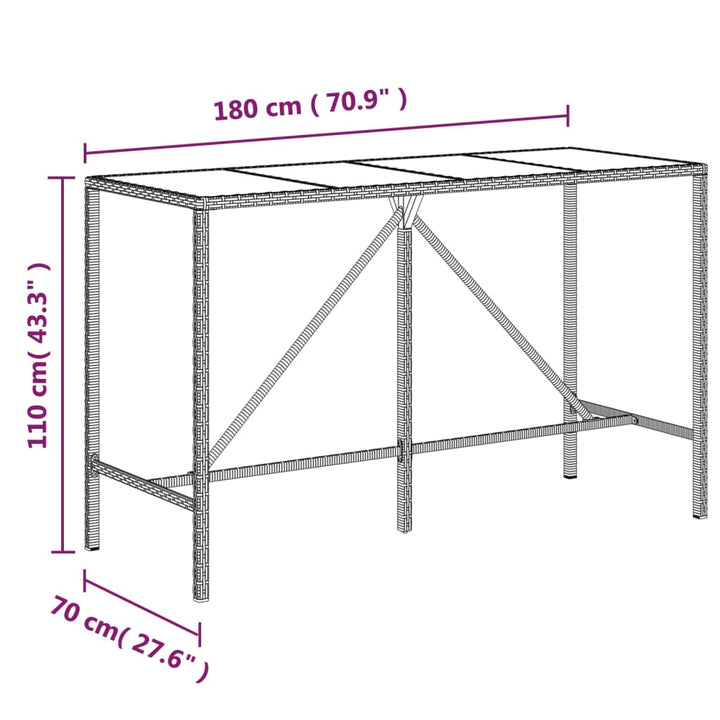 Set Mobilier De Grădină Cu Perne, 11 Piese, , Poliratan
