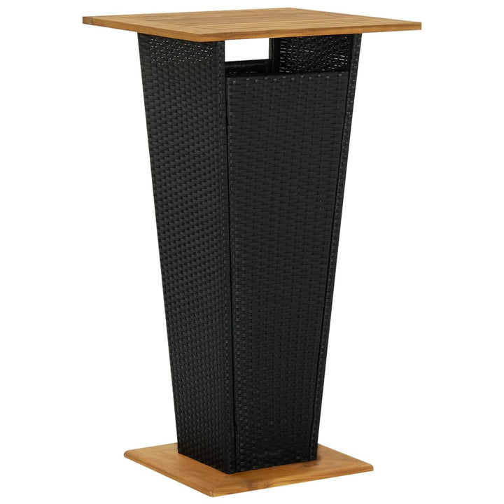 Set Bar Pentru Grădină, 3 Piese, , Poliratan/Lemn Acacia