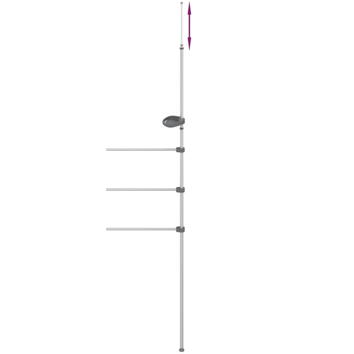 Suport Pentru Prosoape, 47X280 Cm, Aluminiu
