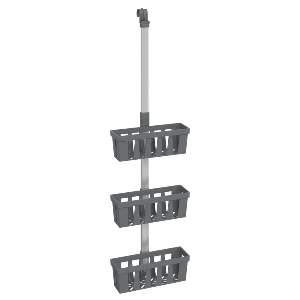 Raft Suspendat Pentru Duș 30X15X(67-105) Cm Aluminiu