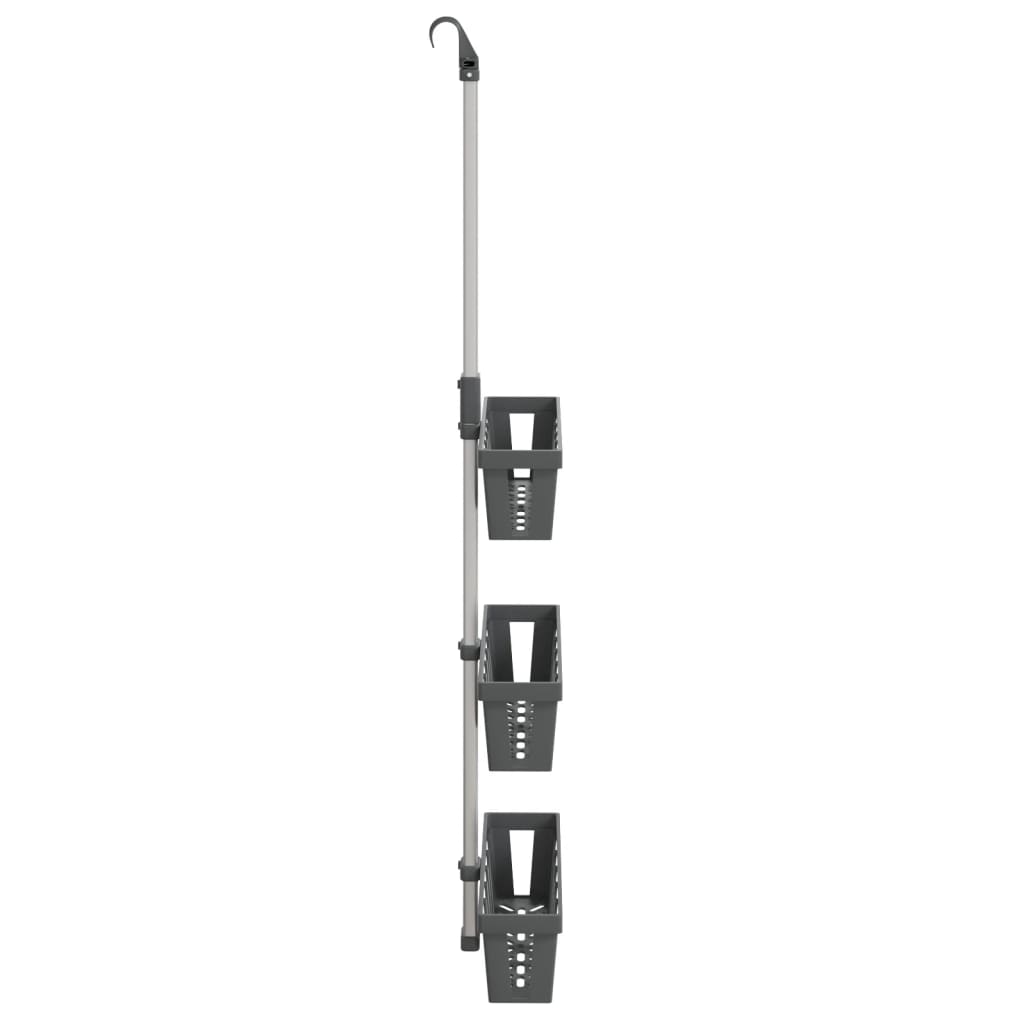 Raft Suspendat Pentru Duș 30X15X(67-105) Cm Aluminiu