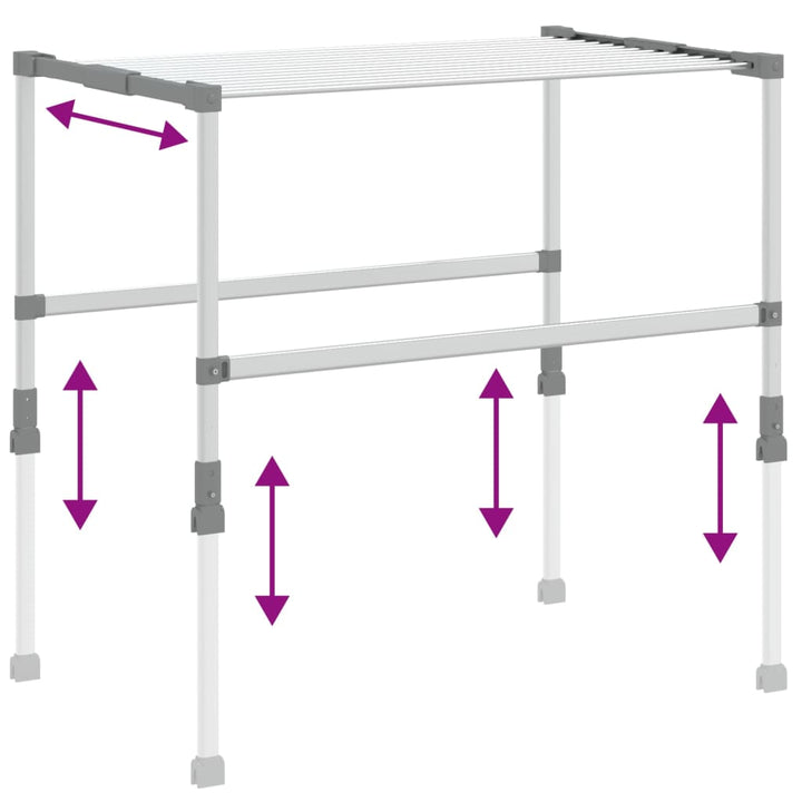 Uscător De Rufe, 83X(50-55)X(40-85) Cm, Aluminiu