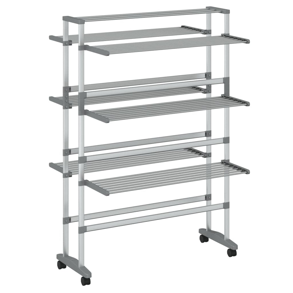 Uscător De Rufe Cu Roți, 89X64X129 Cm, Aluminiu