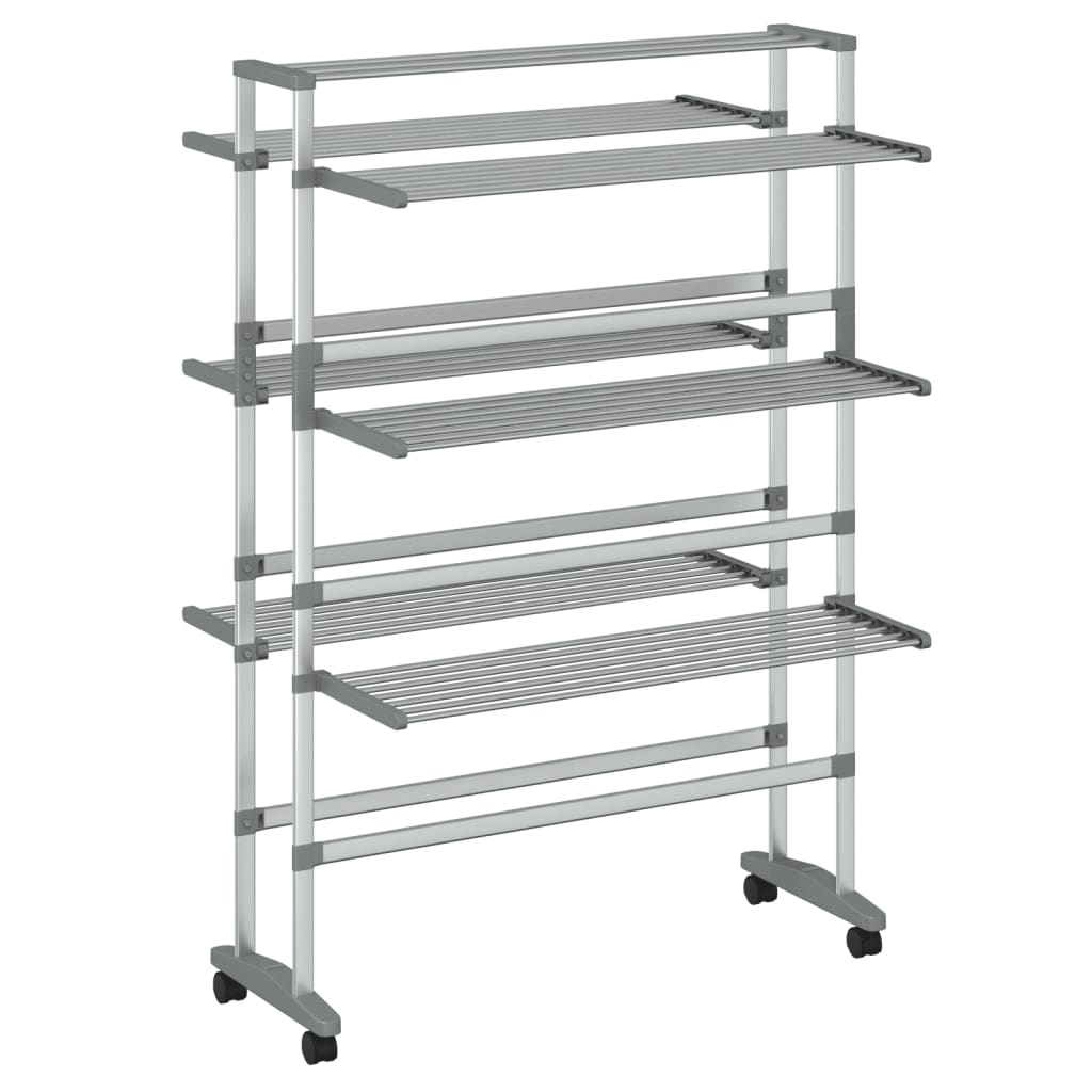Uscător De Rufe Cu Roți, 89X64X129 Cm, Aluminiu