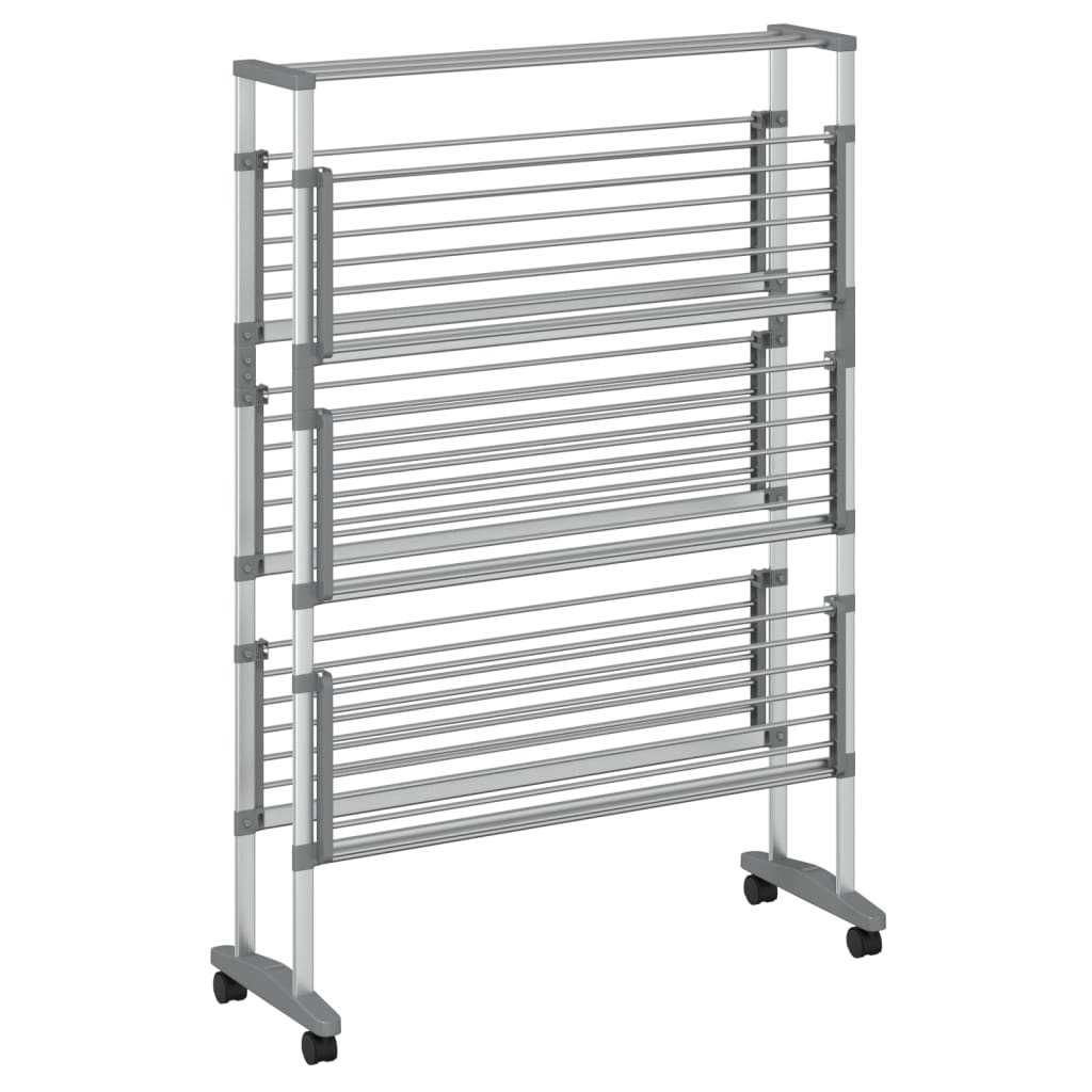 Uscător De Rufe Cu Roți, 89X64X129 Cm, Aluminiu
